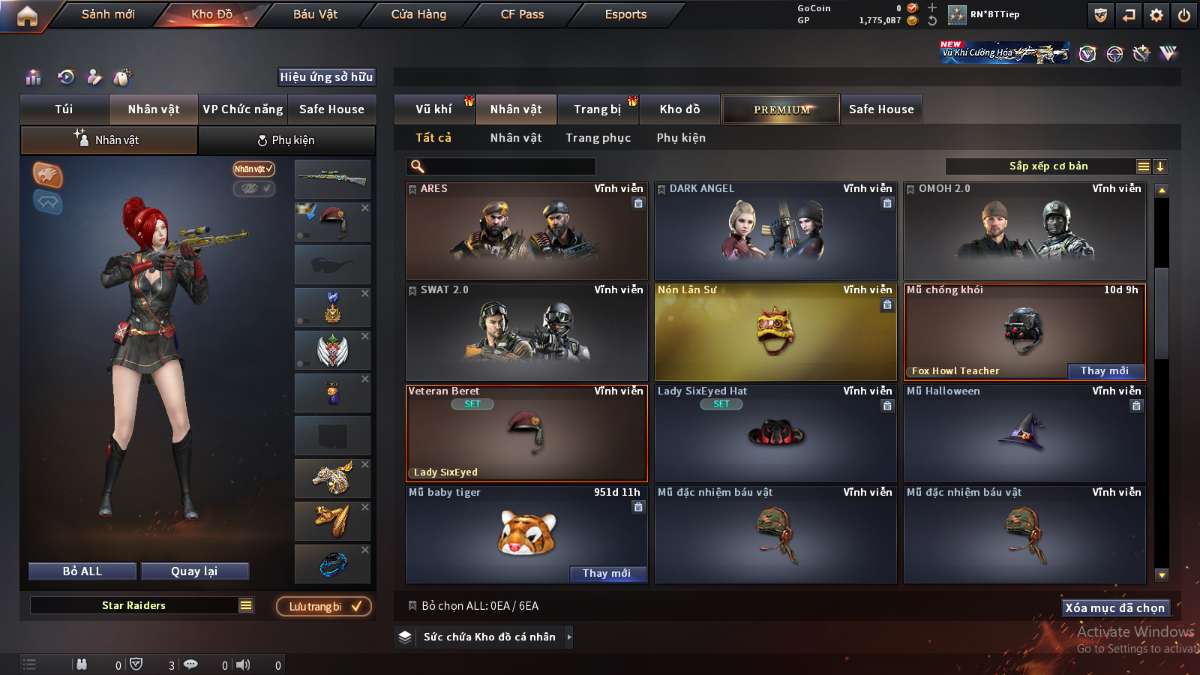 shop acc cf uy tin gia re